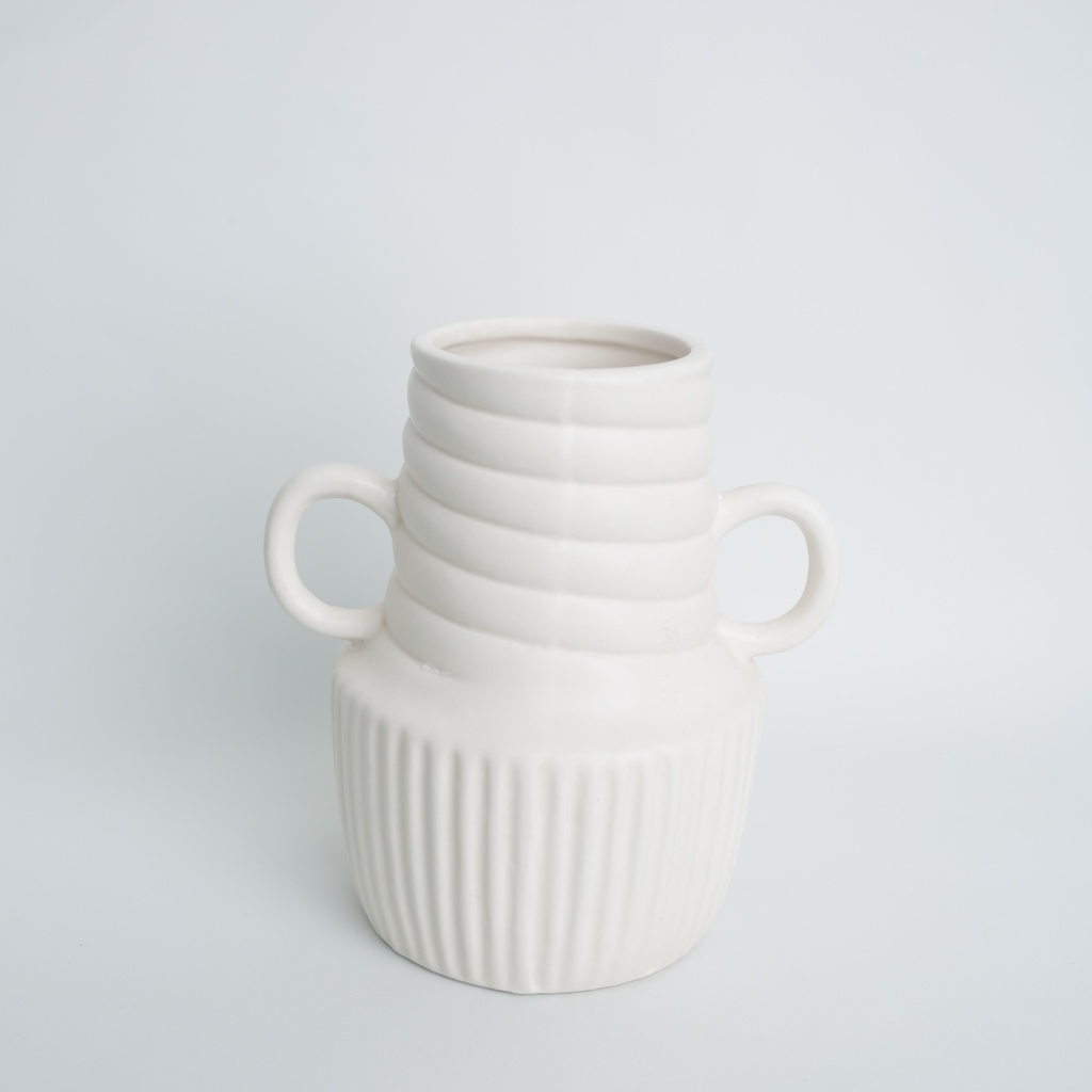 Vase blanc cruche